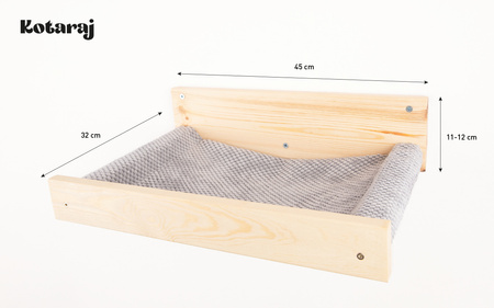 Legowisko i schodki dla kota - zestaw