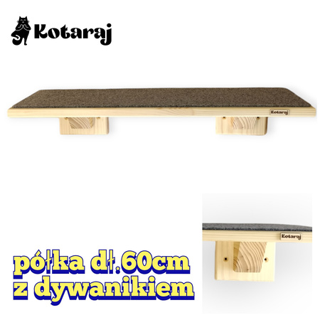 Półka dł.60 cm dla kota