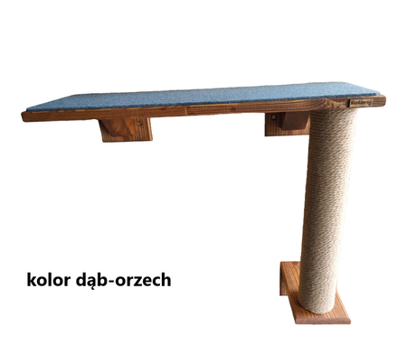 Półka ze słupkiem do drapania dla kota