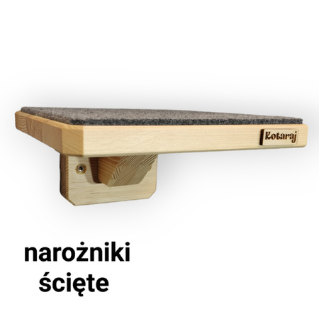 Półka ze słupkiem do drapania dla kota