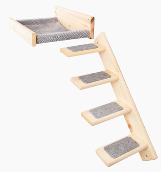 Legowisko i schodki dla kota - zestaw