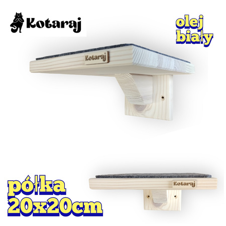 Półka schodek dł.20 cm dla kota