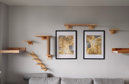 Drapak ścienny dla kota 1 słupek