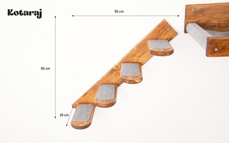 Legowisko, schodki, drapak dla kota - zestaw