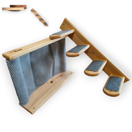 Legowisko i schodki dla kota - zestaw