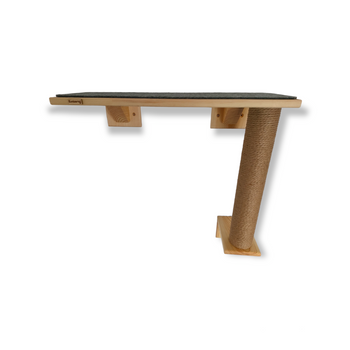 Półka ze słupkiem do drapania dla kota